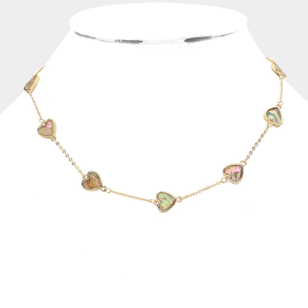 Station Heart Necklace